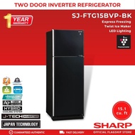 Sharp SJ-FTG15BVP 2 Door No Frost Inverter Refrigerator (NCR Delivery)