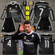 bayern munich jersey gmmtv 1415 Real Madrid Black Dragon Jersey 2 Away No.7 Ronaldo Long Sleeve 4 Ra