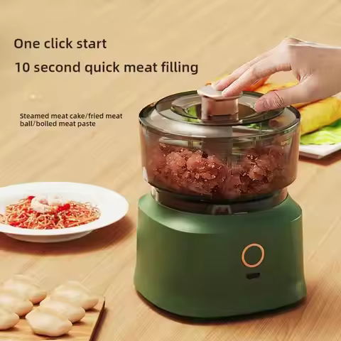 Wireless Electric Food Processor Mini Meat Grinder Garlic Masher Baby Food Maker for Home Kitchen