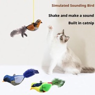 Cat Self-entertainment Toy Physical Mechanical Sound-generating Toy Bird Chirping Simulated G8z1