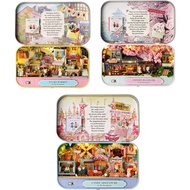 MAGQOO Miniature Dollhouse Kit Box Theater Kit Miniature Room Kit 3D DIY Wooden Doll House Kit with 