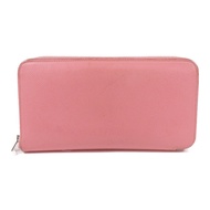 HERMES Epsom皮革Azap Long Silk-in Wallet銀扣拉鏈長錢包