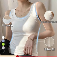 [VEIMIA]Stretch Ribbed Slim Fit Camisole