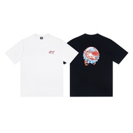 Men and Women's Tee Stus Coke Cover Printing Round Neck Short Sleeved T-shirt Plus Size