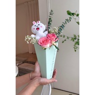 Gift bouquet of teddy bears, wax flowers, and cinnamon cones in Hanoi 1-3 hours| ABee gift