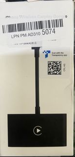 CarPlay Wireless Adapter for iPhone, Wireless CarPlay Dongle, Bluetooth CarPlay