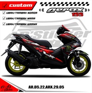 Skotlet motor fullbody Aerox 155 2012-2019 Aksesoris Motor keren - Decal Stiker Aerox 155 OLD Anti H