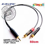 CANARE L-2B2AT TRS 3.5mm to 2 RCA 50cm high quality