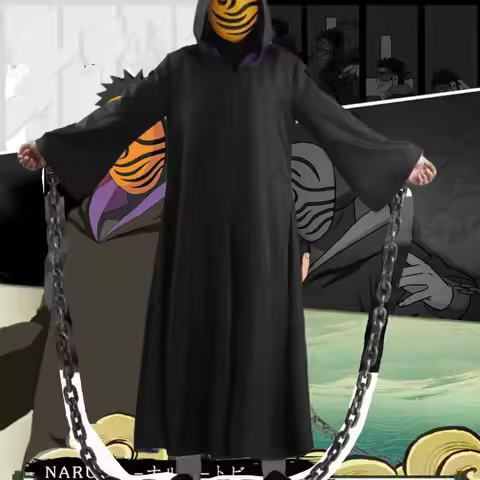 Anime Akatsuki Uchiha Cosplay Costume Tobi Obito Akatsuki Ninja Madara Cosplay Clothes Role Playing
