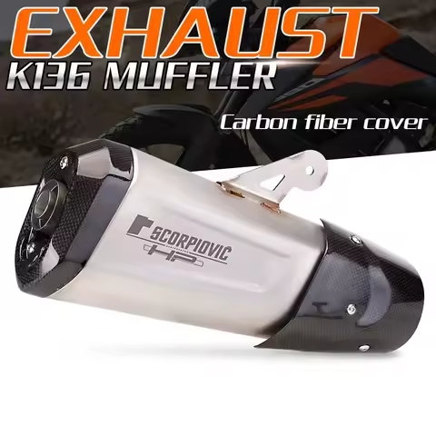 Universal Motorcycle Modified Exhaust Pipe 51mm DB Killer Muffler for Honda PCX 125 150 C650GT TMX53