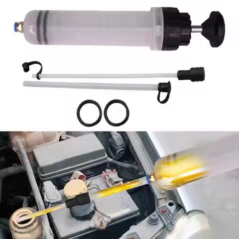 200cc Car Oil Fluid Extractor Auto Oil Change Syringe Hose With Change Suction Pump Filler Fluid Man