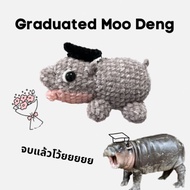 Moo Deng the Hippo Bouncy Pig Keychain Cute Keychain