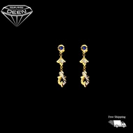 SMS DEEN Dangling Earrings, ±2.0GM - Gold 916 Emas - Subang (Info: ±3.0x0.6CM - 2.04GM)