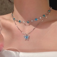 Lovito Butterfly Necklaces LFASCS318