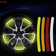 New 10/20/40/80Pcs Colorful Reflective Strips Car Motorcycle Wheel Hub Stickers Car Styling Decal St