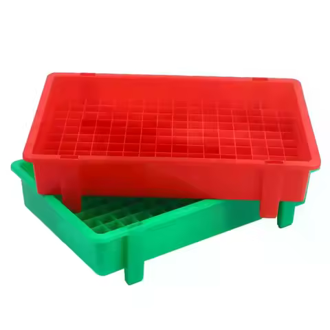 1PCS Thickened Plastic Lithium Battery Storage Box For 18650 Cells - Divided Transport And Turnover 