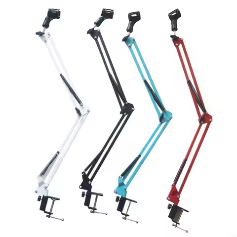 Microphone Stand Desk Adjustable Compact Microphone Suspension Boom Scissor Arm