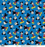 EK Success DIS12-002 EK Disney Single-Sided Cardstock 12"X12"-Mickey Blue