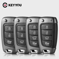 KEYYOU Replacement Folding Flip Smart Remote Car Key Shell Fob For HYUNDAI Tucson Elantra Accent Sol