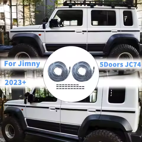 Car Side Door Body Trim Strip For Suzuki Jimny JB74 JB74W JB74 JC74 2019-2026 Side Molding Trim Acce
