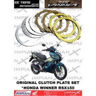 CLUTCH PLATE DISK SET *22210-K45-305 FOR HONDA WINNER RSX150 ORIGINAL BSH HONDA SPAREPART LAST STOCK