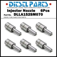 6Pcs Diesel Fuel Injector Nozzle Tips DLLA152SM070 NP-DLLA152SM070 for ISUZU Forward 6SD1TCN*---