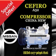 NISSAN CEFIRO A32 CHINA NEW 6PK COMPRESSOR/ KOMPRESOR (CAR AIR COND SYSTEM)