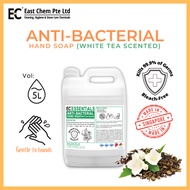 [SG] PREMIUM Anti Bacterial Hand Soap (White Tea Scented) Gel type 5L Bleach-Free [EC Essentials]