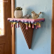 FAMOUS Melting Ice Cream Floating Wall Shelf, 3D Printed Wall-Mounted Drip Floating Shelf, Multi-Pur