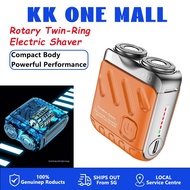 SG Rotary Dual-Ring Electric Shaver Razor/ Mini Portable Razor Shaver/ Men's Travel Shaver/ Waterpro