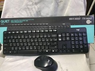 湛黑專業 流線美型 靜音大按鍵好按 羅技logitech MK315 無線鍵盤滑鼠組 無線鍵鼠組