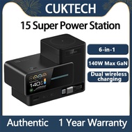 ZMI CUKTECH GaN 140W Super Power Station 140W 6-in-1 Multifunctional Desktop Charger Dual Wireless