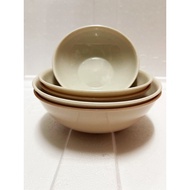 G-WARE Brand AS Plastic Round Deep Salad Bowl Soup Bowl (5.5”/6.5”/7.5”) Mangkuk Plastik AS Dessert 