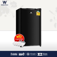 Worldtech ตู้เย็นเล็ก 3.3 คิว รุ่น WT-RF101 ตู้เย็นขนาดเล็ก ตู้เย็นมินิ ตู้แช่ ตู้เย็นทำน้ำแข็งได้ ความจุ 92 ลิตร แบบ 1 ประตู ตู้เย็นประหยัดไฟเบอร์ 5 รับประกัน 1 ปี White One