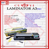 CUYI HEAVY DUTY LAMINATOR/ LAMINATING MACHINE A3