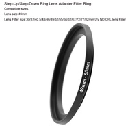 49-30/37/40.5/43/46/49/52/55/58/62/67/72/77/82mm Step-Up/Step-Down Ring Lens Adapter Filter Ring for