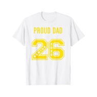 2026 Golden PROUD FATHER - CLASS OF 26 PROUD DAD MERCH T-Shirt