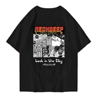 Kaos Band Neck Deep "Lost in the City"unised pria wanita atasan distro lengan pendek style kece keki