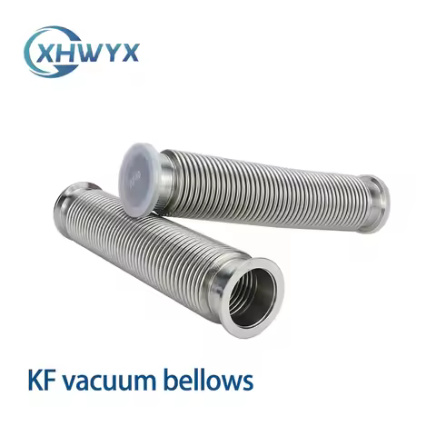 KF16 KF25 KF40 KF50 Vacuum Flange Flexible Hose100 200 300 400 500mm Stainless Steel Vacuum Corrugat