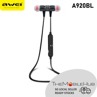 Awei A920BL Bluetooth Wireless Magnet Stereo Headset Earpiece Headphone