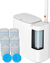 CTIME Bathroom Trash Can with 36 Toilet Brush