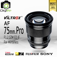 Viltrox Lens AF 75 mm. F1.2 STM ED IF Pro Auto Focus - รับประกัน 3 เดือน