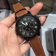 ☎FOSSIL Watch For Men With Leather Starp Brown Sale Original Pawnable Waterproof FS5241 FOSSIL Leath