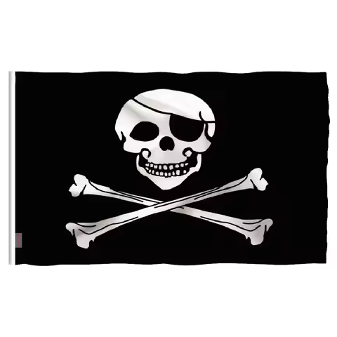 Crossbones new Huge Skull and Cross Sabres Swords Pirate Flags With Grommets Decoration NN046