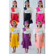 KIMONA AT PLAIN SAYA BUWAN NG WIKA COSTUME