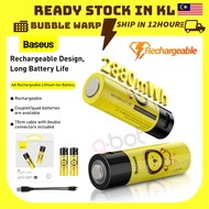 Baseus 2/4Pcs AA Rechargeable Battery 2880mWh Lithium ion 1.5V 14500 Battery High Capacity Li-ion Ba