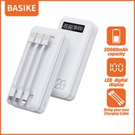 Basike 🔥รับประกัน1ปี🔥 พาวเวอร์แบงค์ แบตสำรอง 20000แอมป์ Power Bank ของแท้ เพาวเวอร์แบงค์ พาวเวอแบงค์แท้ ของแท้ 100% มาตรฐานมอก. เพาเวอร์แบงค์ พาเวอร์แบงค์ แบตเตอรี่สำรอง แท้