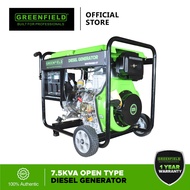 Greenfield Diesel Generator 7.5KVA Open Type