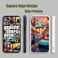 Casing For Samsung A03 A13 A23 A33 4G 5G Grand Theft Auto V Games BOK03 Phone Case Square Edge