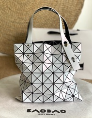 Issey Miyake Small Seven Grid 7 Women's Tote Bag One Shoulder Bag